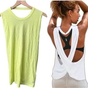 Free People No Sweat Tank In Neon Green New Without Tag Size Small